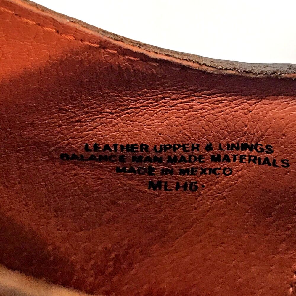 BORN BØRN Brown Leather Derby Men's size 12  H43423 Leather Lace Casual Shoes - Picture 11 of 11